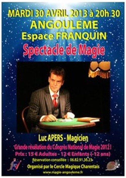 Luc Apers, belgische goochelaar